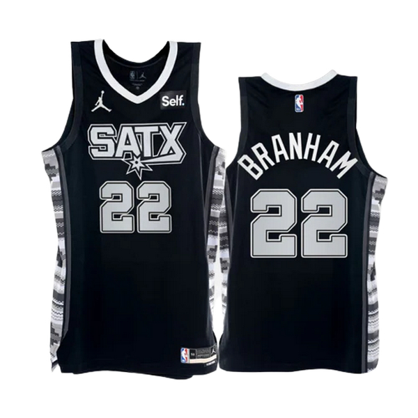 San Antonio Spurs Trikot Malaki Branham 22 Jordan 2022-23 Statement Edition Schwarz Swingman - Herren San Antonio Spurs Trikot Malaki Branham 22 Jordan 2022-23 Statement Edition Schwarz Swingman - Herren